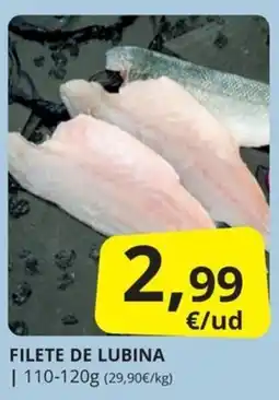 Supermercados MAS Filete de lubina oferta