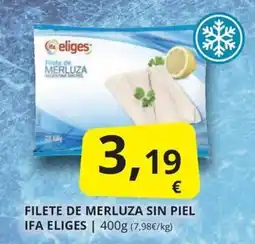 Supermercados MAS Ifa eliges filete de merluza sin piel oferta