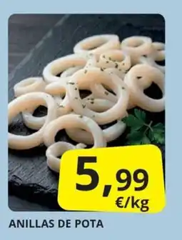 Supermercados MAS anillas de pota oferta