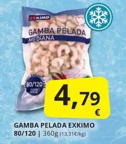 Supermercados MAS Exkimo gamba pelada mediana oferta