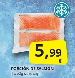 Supermercados MAS porción de salmón oferta