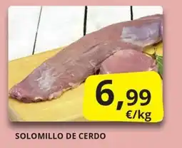 Supermercados MAS solomillo de cerdo oferta