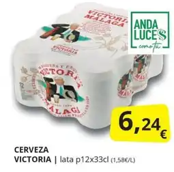 Supermercados MAS Cerveza victoria oferta