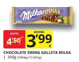 Supermercados MAS Milka chocolate swing galleta milka oferta