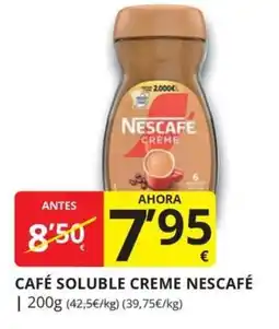 Supermercados MAS Nescafe cafe soluble creme oferta