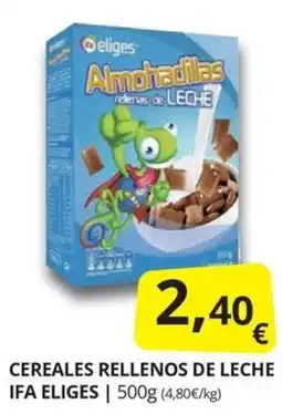 Supermercados MAS Eliges almohadillas rellenas de leche oferta