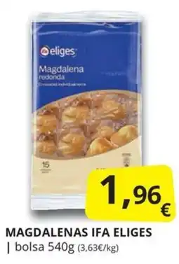 Supermercados MAS eliges magdalenas redonda oferta