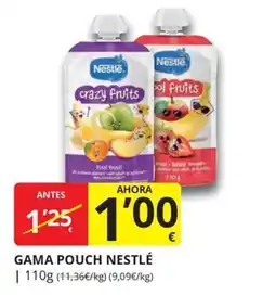 Supermercados MAS Gama Pouch Nestlé oferta