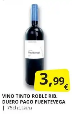 Supermercados MAS Fuentevéga vino tinto roble rib. duero pago oferta