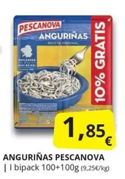 Supermercados MAS Pescanova anguriñas oferta