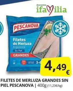 Supermercados MAS Pescanova filetes de merluza grandes oferta
