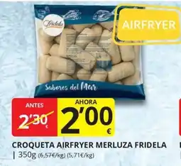 Supermercados MAS Fridela croqueta airfryer merluza oferta