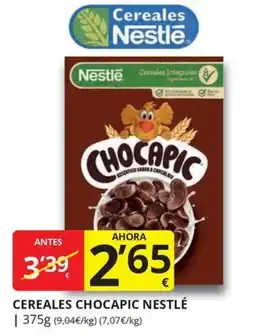 Supermercados MAS Cereales Chocapic Nestlé oferta