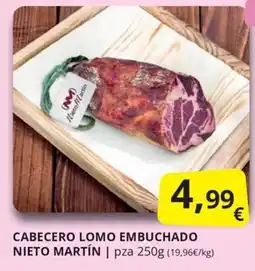 Supermercados MAS Nieto Martín cabecero lomo embuchado oferta