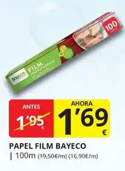 Supermercados MAS Papel film bayeco oferta