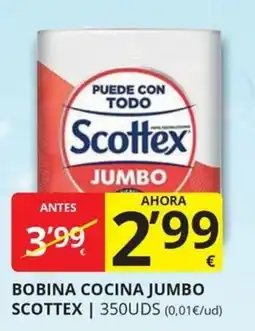 Supermercados MAS Scottex bobina cocina jumbo oferta