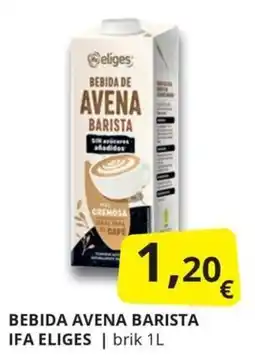 Supermercados MAS Ifa eliges bebida avena barista oferta