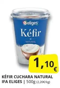 Supermercados MAS ifa eliges kéfir natural oferta