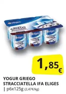 Supermercados MAS Yogur griego stracciatella ifa eliges oferta