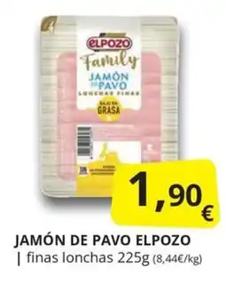 Supermercados MAS elpozo jamón de pavo oferta