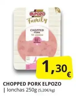 Supermercados MAS elpozo chopped pork oferta