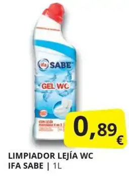 Supermercados MAS Ifa Sabe limpiador lejía wc oferta