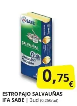 Supermercados MAS Ifa Sabe estropajo salvañas oferta