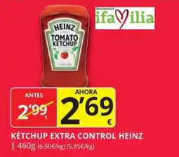 Supermercados MAS Ketchup extra control heinz oferta