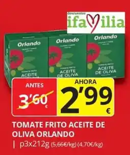 Supermercados MAS Tomate frito aceite de oliva orlando oferta