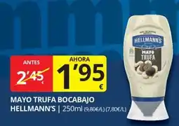 Supermercados MAS Hellmann's mayo trufa bocabajo oferta