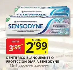 Supermercados MAS Sensodyne dentífrico blanqueante oferta