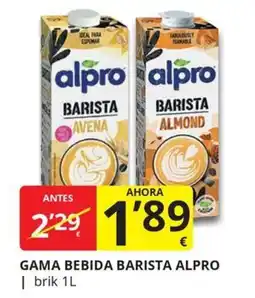 Supermercados MAS alpro bebida barista oferta