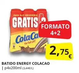 Supermercados MAS ColaCa Batido Energy Colacao oferta