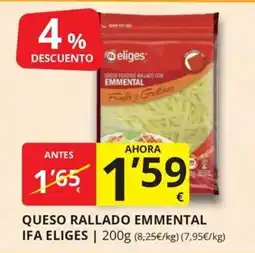 Supermercados MAS Ifa eliges queso rallado emmental oferta