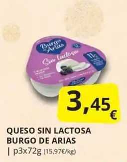 Supermercados MAS Burgo de Arias queso sin lactosa oferta