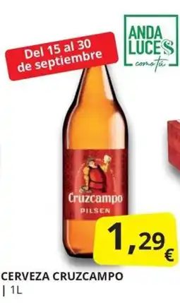 Supermercados MAS Cerveza Cruzcampo oferta