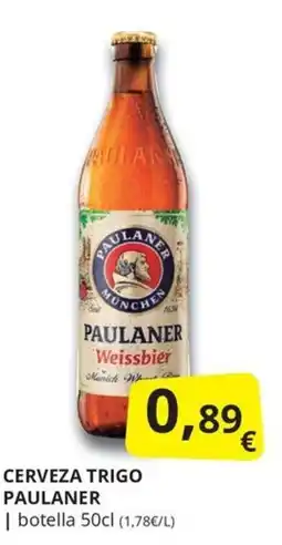 Supermercados MAS Cerveza trigo paulaner oferta