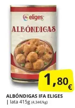 Supermercados MAS ifa eliges albóndigas oferta