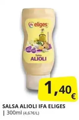 Supermercados MAS Salsa Alioli IFA Eliges oferta