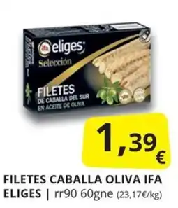 Supermercados MAS Eliges filetes caballa oliva oferta