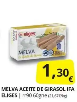 Supermercados MAS Eliges melva aceite de girasol ifa oferta