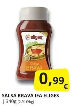 Supermercados MAS Eliges salsa brava oferta