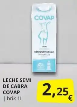 Supermercados MAS Covap leche semi de cabra oferta