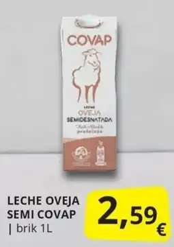 Supermercados MAS Leche oveja semi covap oferta