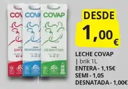 Supermercados MAS Leche Covap oferta
