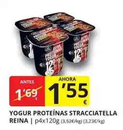 Supermercados MAS Yogur proteínas stracciatella reina oferta