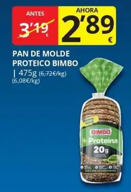 Supermercados MAS Bimbo pan de molde proteico oferta
