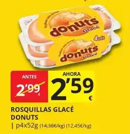 Supermercados MAS donuts rosquillas glacé oferta