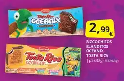 Supermercados MAS Tosta rica bizcochitos blanditos oceanix oferta