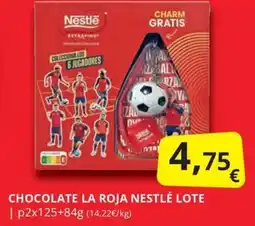 Supermercados MAS Nestlé chocolate la roja lote oferta
